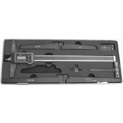 Sada posuvné hloubkoměry digitální 300mm nízkohmotnostní provedení FORTIS