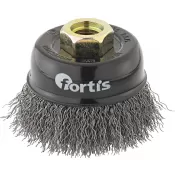 Kartáč hrncový ocel drát 80 mm zvlněný FORTIS