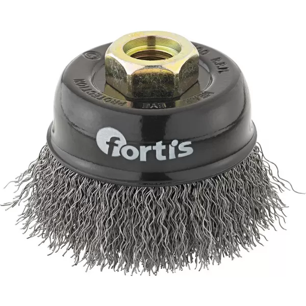 Kartáč hrncový ocel drát 80 mm zvlněný FORTIS