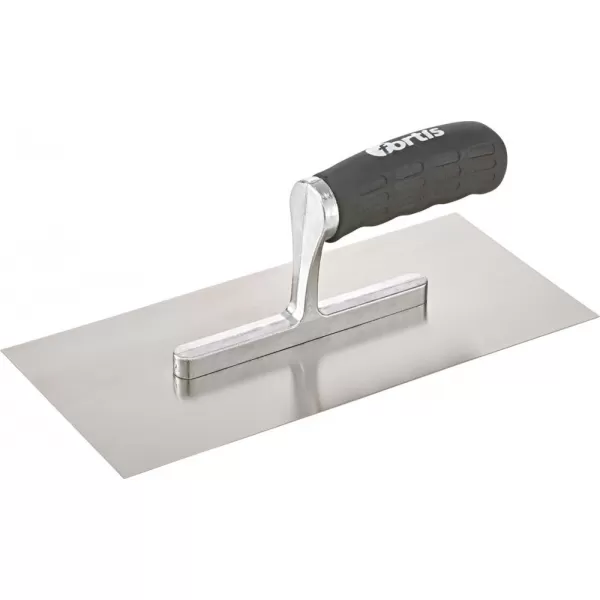 Zednická lžíce nerez 280x130mm měkká rukojeť FORTIS