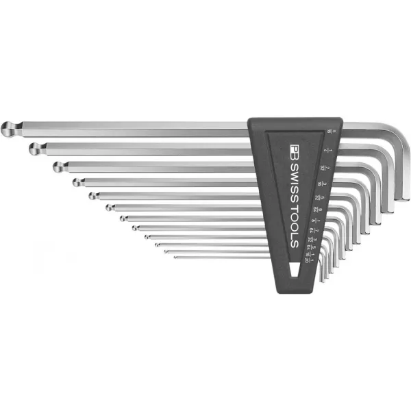 Imbus klíč 1/20-5/16" kul.hlava 12ti dílná sadav pvc držáku PB SWISS TOOLS