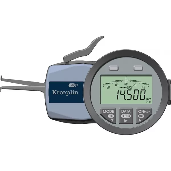Vnitřní rychlosnímač IP67 3-bodové měření 15-30mm KRÖPLIN