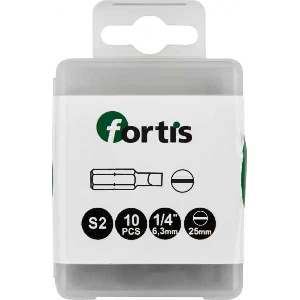 Bit 1/4" DIN3126 C6,3Bit 4,5x0,6x25mm 10ks.FORTIS