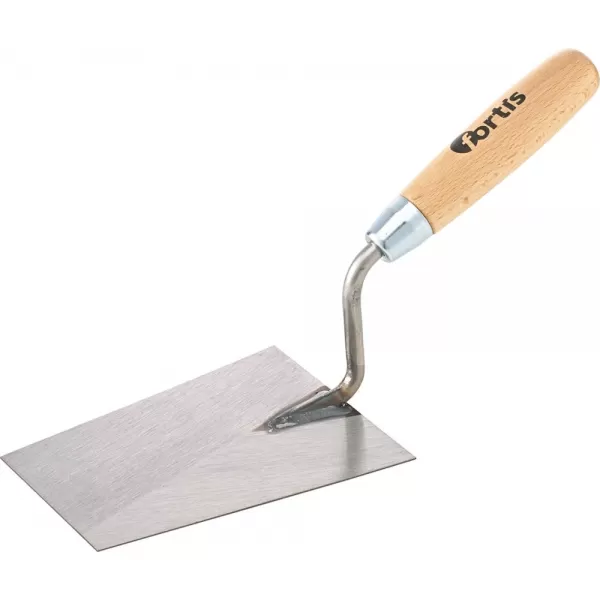 Zednická lžíce 160mm s rovným krkem FORTIS