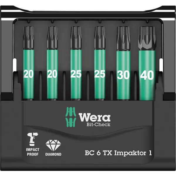 Sada bitů Bit-Check 6 TX Impaktor 1 Wera 05057693001