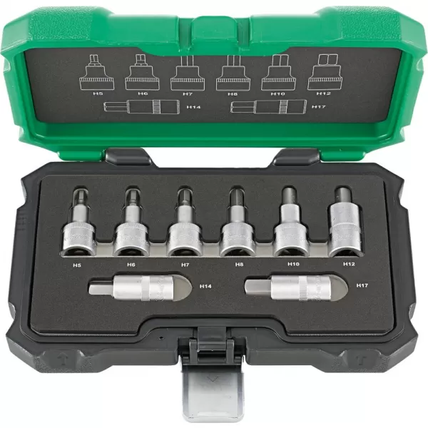 Sada nástrčných imbus klíčů 1/2" 8-díl. 5-17mm  FORTIS