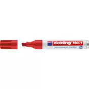Popisovač permanentní 1 červený edding