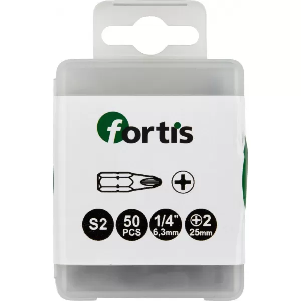 Bit 1/4" DIN3126 C6,3Bit PH2 50ks bal. FORTIS