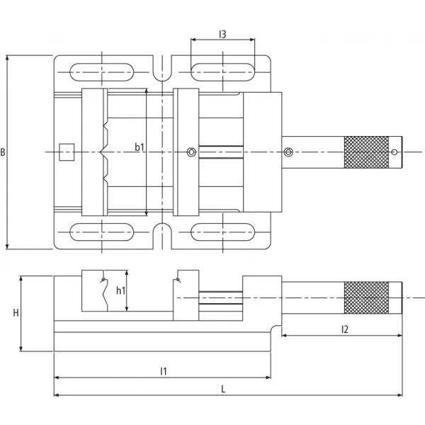 Svěrák pod vrtačku 100mm FORTIS