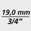 Gola sada 3/4" 14 ks 24-50mm FORTIS