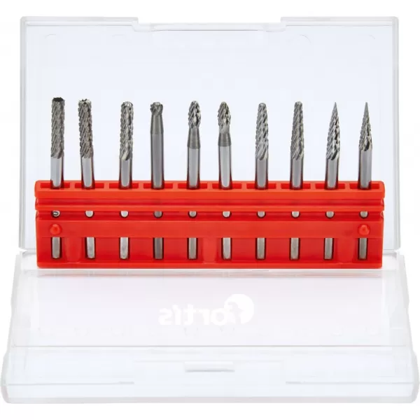 Stopkové frézy sadaHM 3mm 10-díl. FORTIS