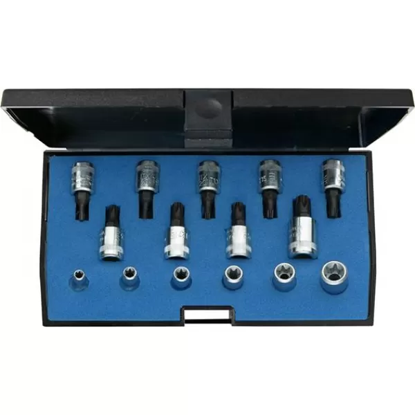 Sada nástrčkové klíče 1/4" E4-E10mm T8-40mm 15 ks. GEDORE