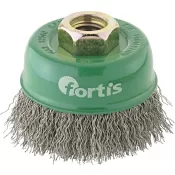 Kartáč hrncový nerez 60x0,3mm zvlněný M14 FORTIS