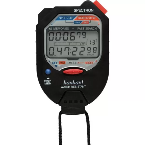 Digitální stopky 1/100min. 1/100sek. HANHART