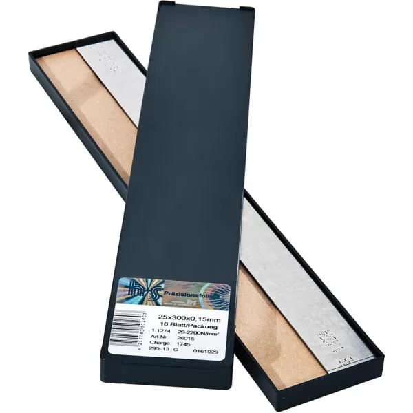 Sada kovové fólie 50mm P0,01-1,00mm H+S