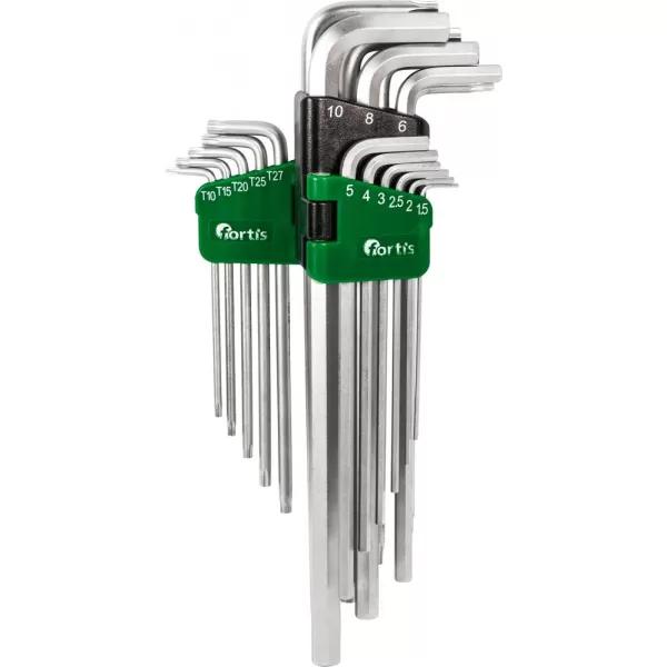 Sada imbus klíčů 18 ks 1,5 -10/ T10-T50 dlouhá FORTIS