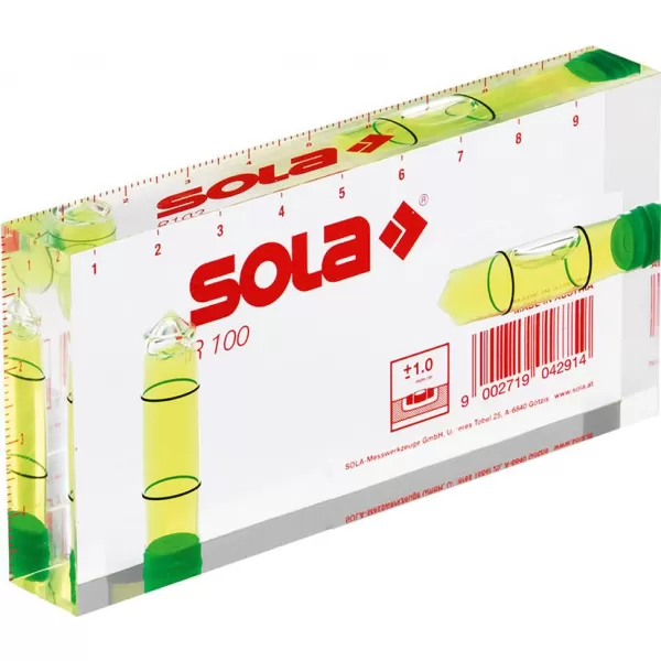 Malá vodováha R100 10 cm Sola