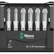 Sada bitů Bit-Check 6 PZ univerzální 1 Wera 05056471001