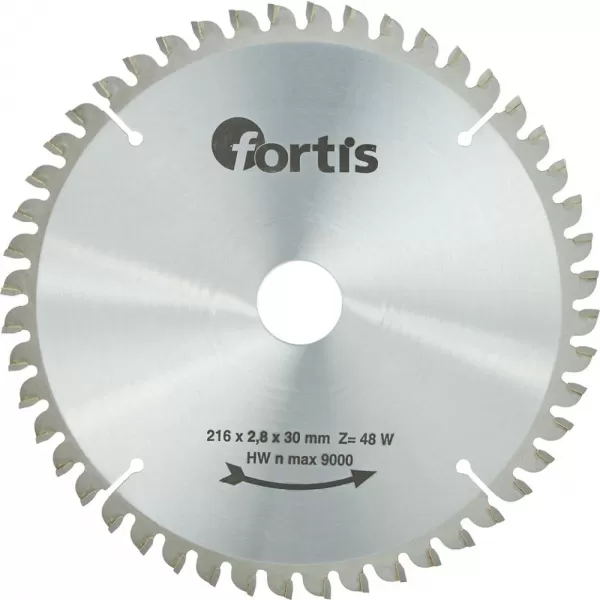 Kotouč pilový 216x3,0x30mm Z48W negativní zuby HW Fortis