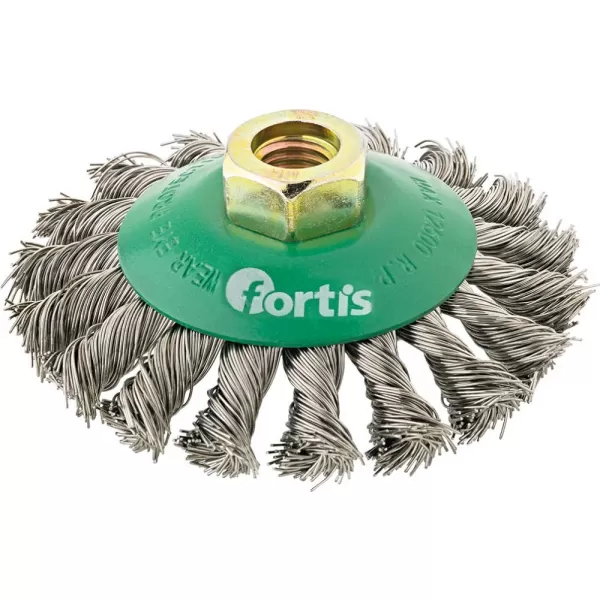 Kužel. kartáč nerez. drát 100mm copanový FORTIS