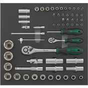 Modul pro nástroje 2/3 Nást.klíč 1/4"+1/2" FORTIS