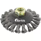 Kužel. kartáč nerez. drát 115mm copanový FORTIS