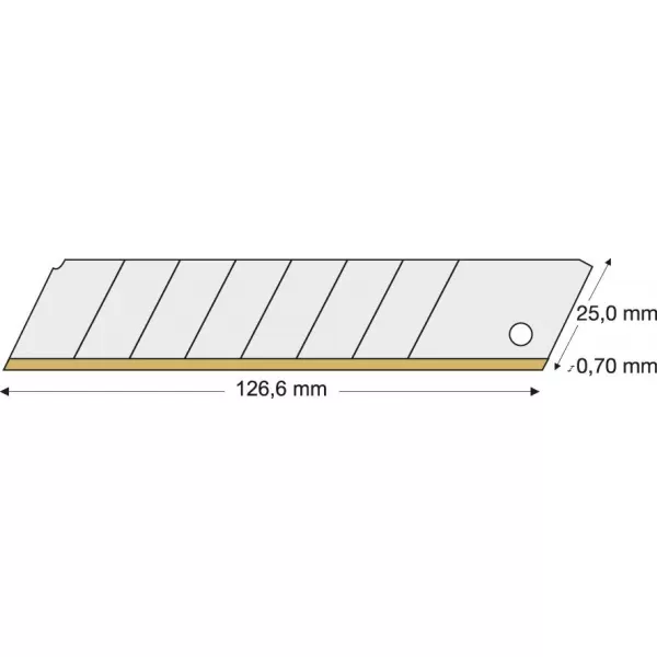 Odlam.čepel TiN 25mm 10 ks./balení LUTZ BLADES