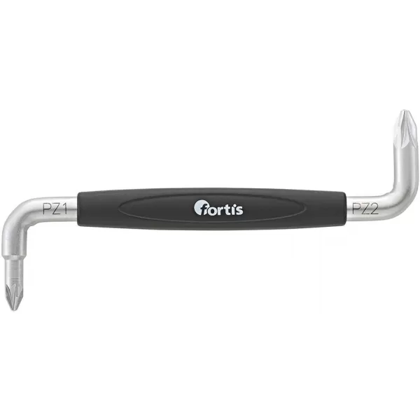 Šroubovák úhlový PZ1+PZ2x100mm FORTIS