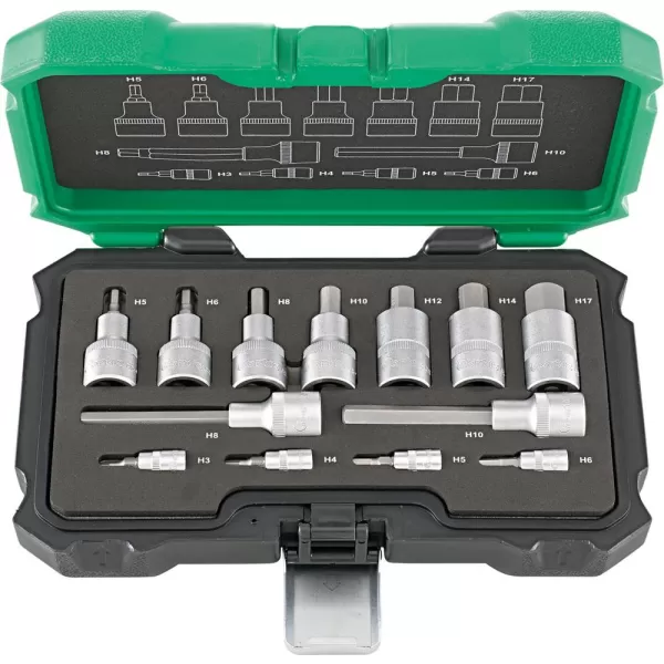 Sada nástrčných imbus klíčů 1/4"+1/2" 13-díl. FORTIS