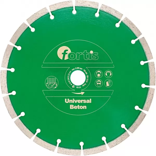 Diamantový Kotouč řezný Universal Beton Ø 125 mm spékaný 10 mm vrtání 22,2 mm FORTIS