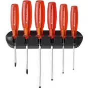Schraubendreher-Satz 6-teilig Schlitz PH im Wandhalter Multicraft PB Swiss Tools