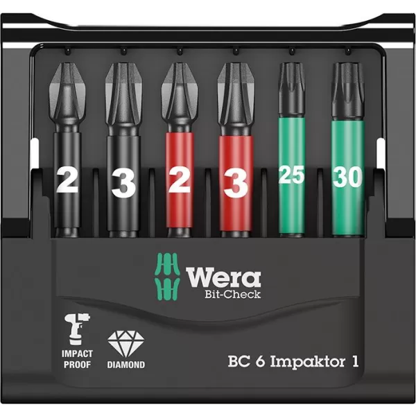 Sada bitů Bit-Check 6 Impaktor 1 Wera 05057695001