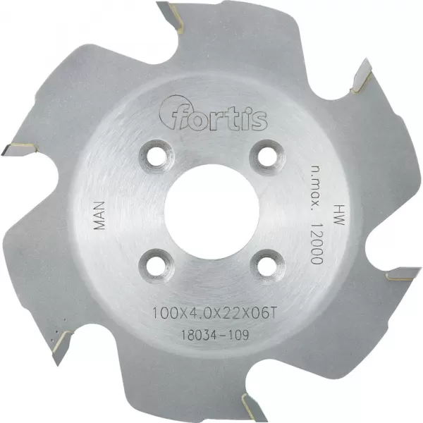 Fréza drážková lamelovací HW 100x4,0x22 Z6W FORTIS