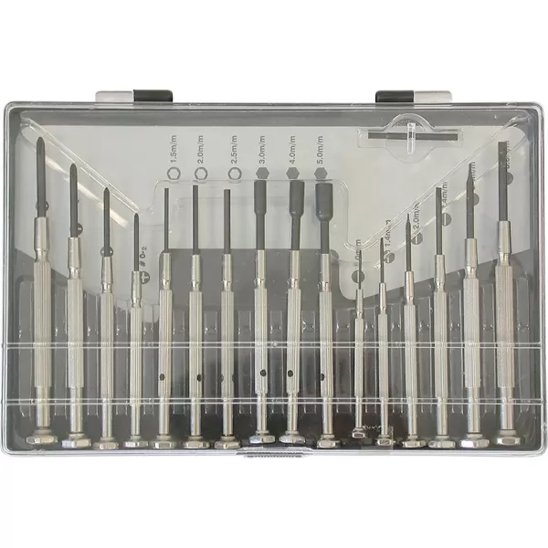 Sada hodinářské šroubováky 16 ks.