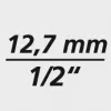 Gola sada 1/4" +1/2" 91díl. FORTIS