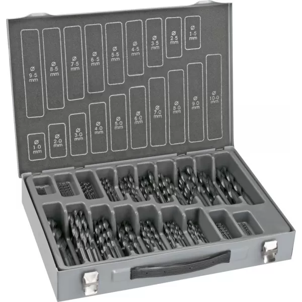 Sada vrtáků do kovu D338N HSS 1-10,0mm 170ks FORTIS