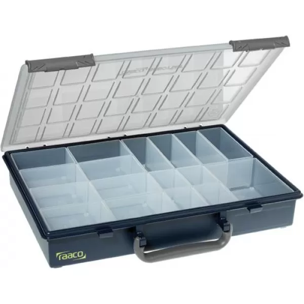 Sortimentový kufřík plast Assorter 55 4x8-17 modrý raaco