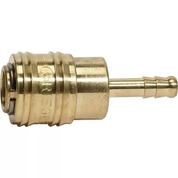 Rychlouzavírací spojka mosaz, jmenovitá světlost 7,2mm průchodka, hadice, vnitřní Ø 9mm RIEGLER