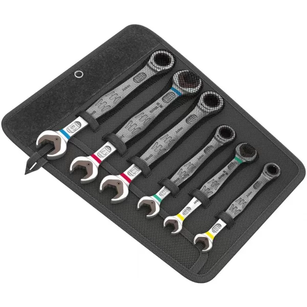 Sada očkoplochých ráčnových klíčů JOKER 6 ks 10-19mm Wera 05020022001