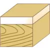 Zarovnávací fréza snáběhovým ložiskem HW 12,7x13x57 S8 FORTIS