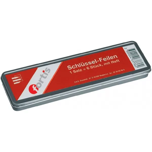 Sada pilníků na klíče 100mm sek 2, kovový box FORTIS