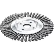 Kartáč na potr.,ocelový drát 178x6mm splét. 0,5mm Lessmann