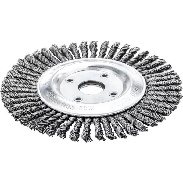 Kartáč na potr.,ocelový drát 178x6mm splét. 0,5mm Lessmann