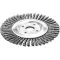 Kartáč na potr.,ocelový drát 115x6mm splét. 0,5mm Lessmann