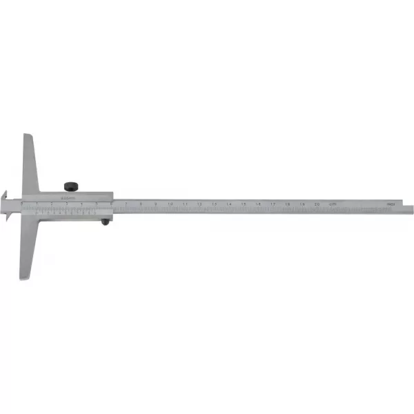 Hloubkoměr s dvojitým hákem dvojité měřicí plochy 300mm FORTIS