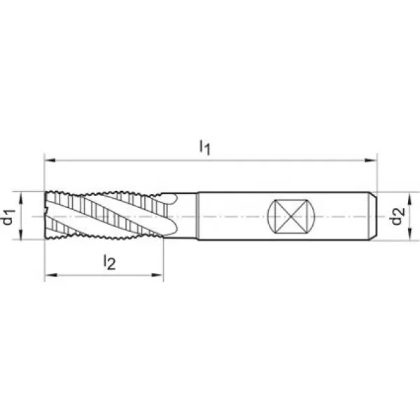 Stopková fréza krátká DIN844 HSS-Co5-PM FIRE typ NRf 6mm GÜHRING