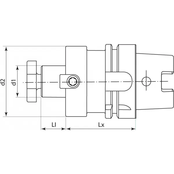 Unášeč pro nástrčné frézy DIN69893A HSK-A63 16x100mm FORTIS