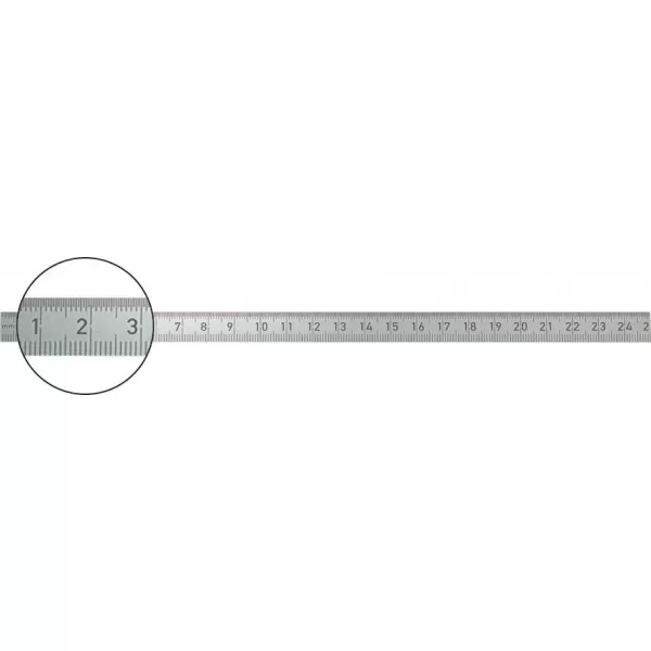 Pravítko ocelové ohybné 250x13mm nerez FORMAT