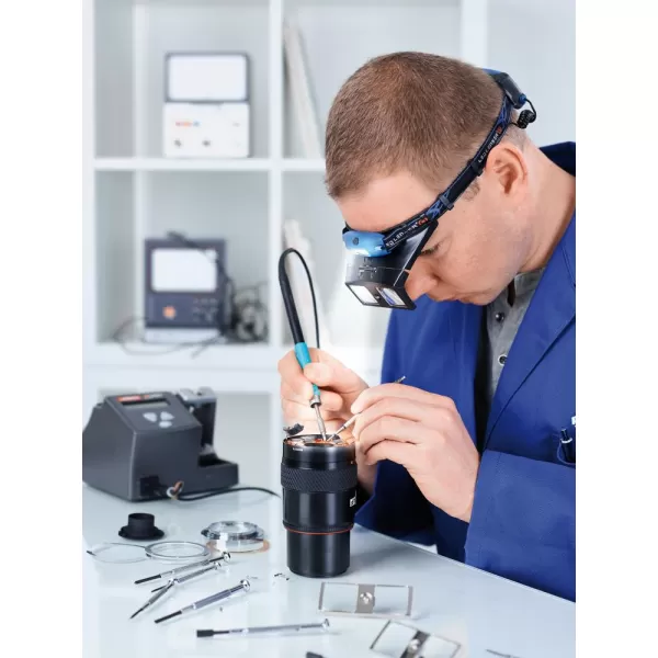 Lupa s náhlavním páskem BINO LED SCHWEIZER