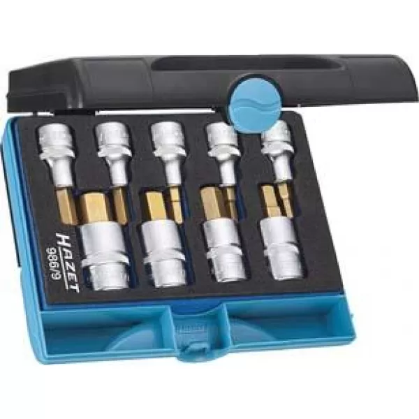 Sada adaptér-bity 1/2" vnitřní 6-hran 5-19mm 9 ks. HAZET